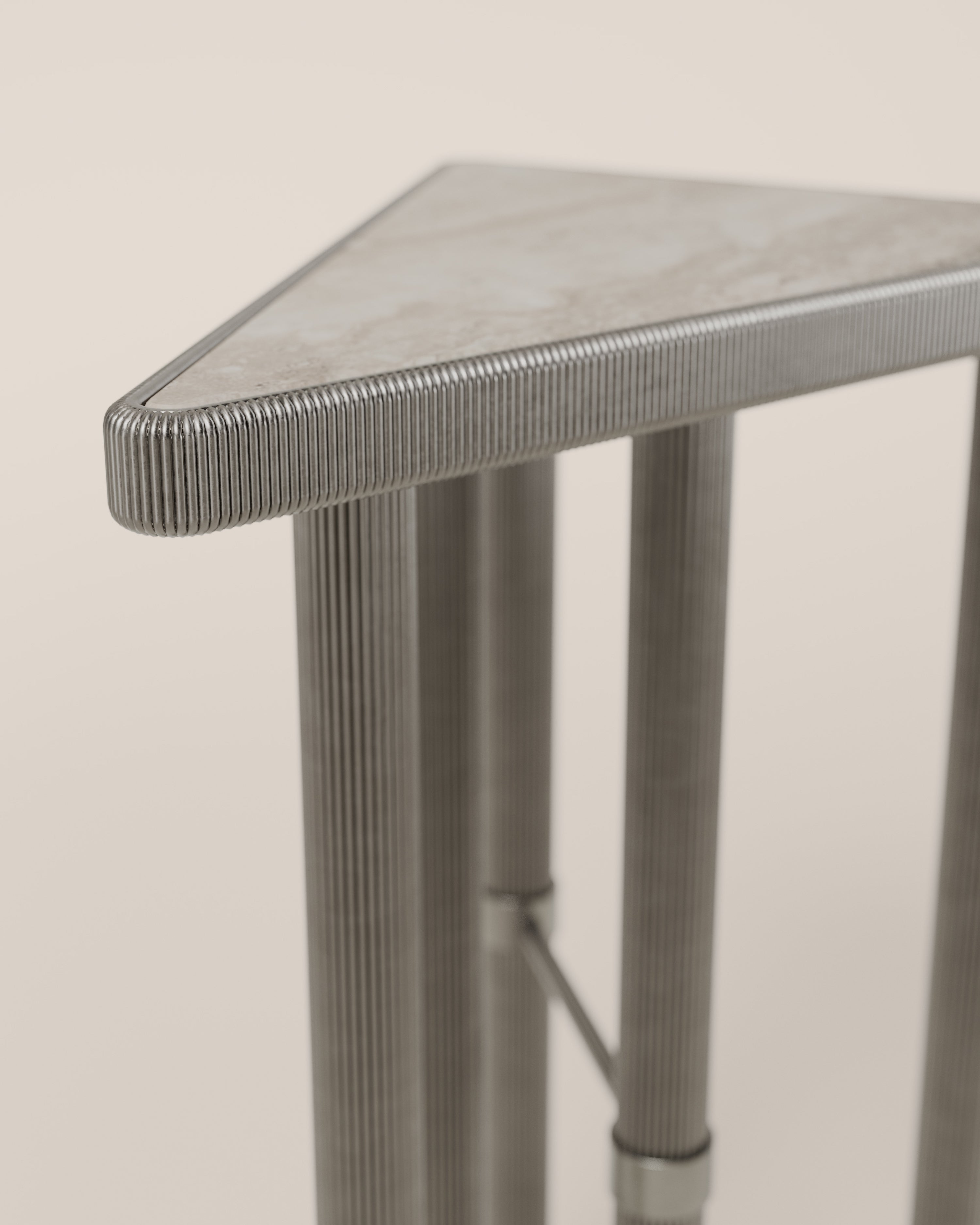 Atomic Triangular Cocktail Table